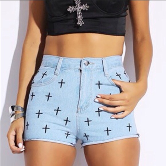 UNKNOWN Pants - Denim High waisted Shorts